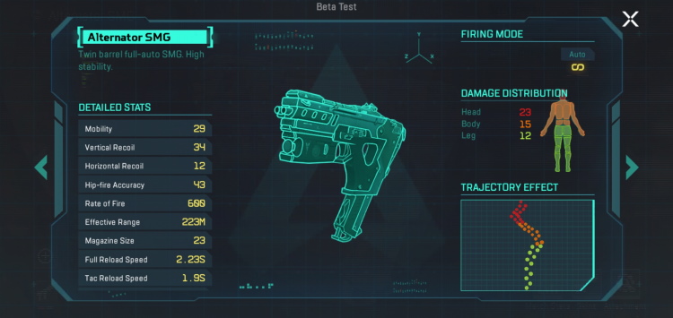 Alternator SMG apex legends mobile