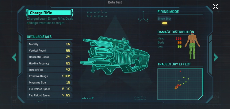 Charge rifle