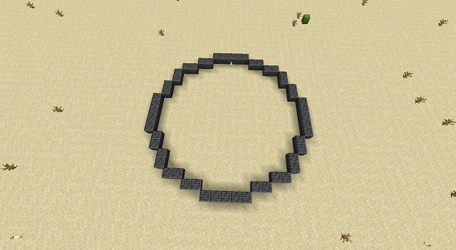 Complete circle in Minecraft