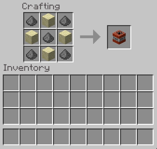 Crafting Recipe of TNT