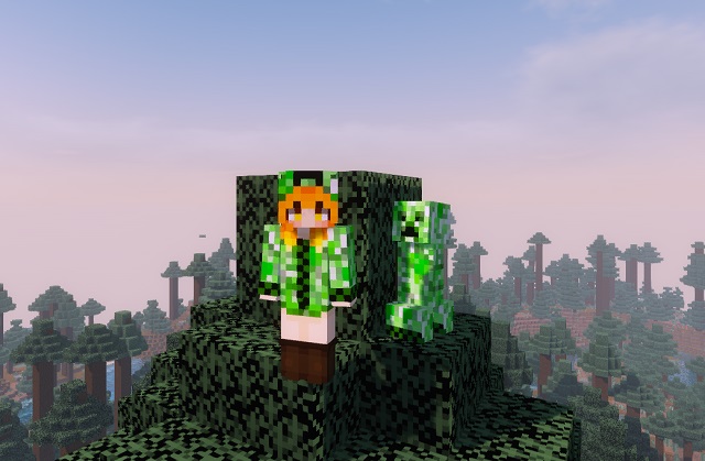 Creeper Girl Skin in Minecraft