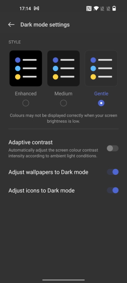 New dark mode 