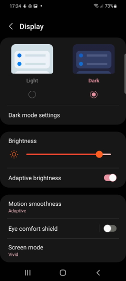 Dark mode