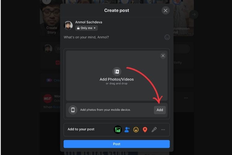 The Facebook Website Now Lets You Add Photos from Your Mobile; Here's