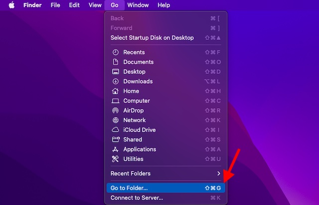 Go to Folder on Mac