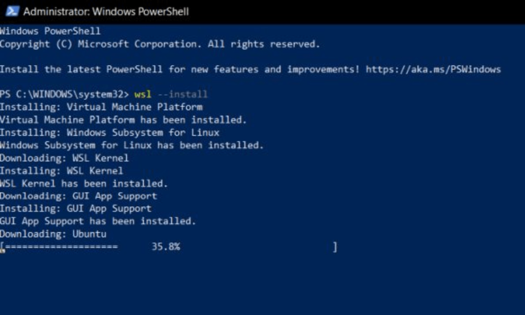 Install WSL on windows 11