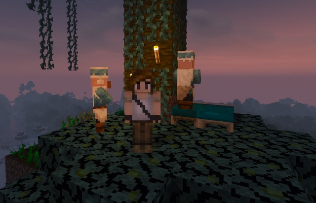 Lara Croft in Minecraft