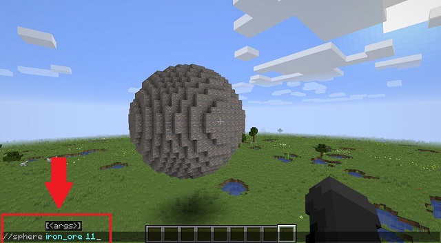 minecraft perfect sphere