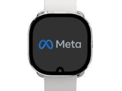 Here Is a Leaked Image of the Meta Smartwatch with a Front Camera Inside a Notch