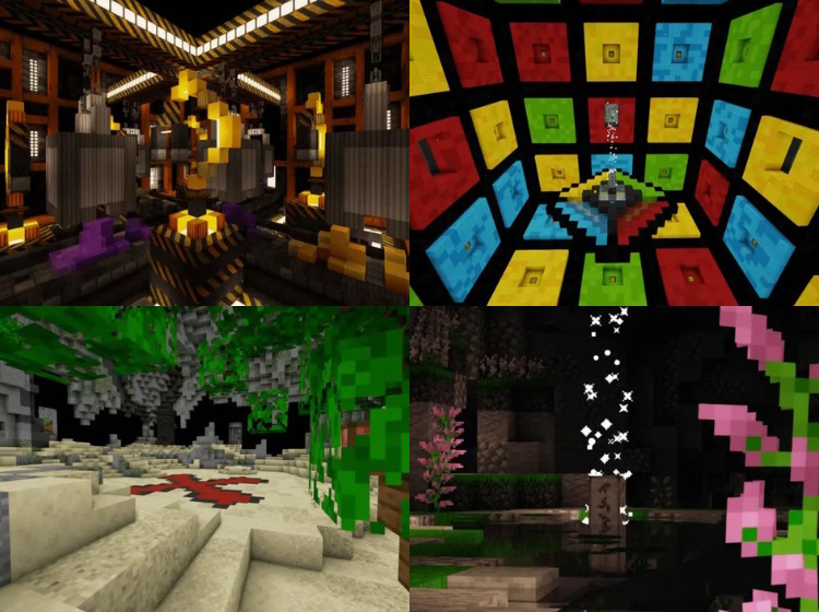 Some of the rooms in the Vault Hunters modpack