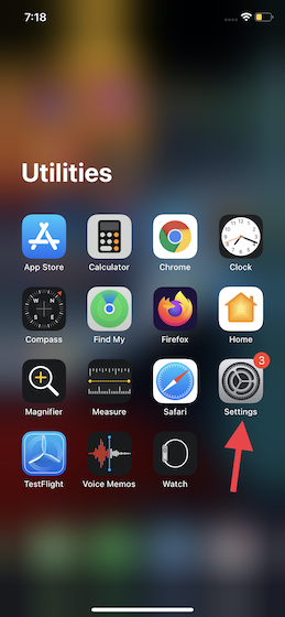 Launch the Settings app on your iPhone or iPad