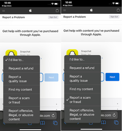 Report a scam in App Store on iPhone and iPad
