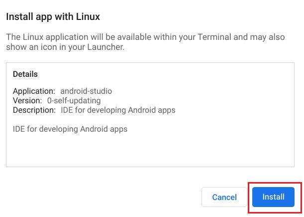 Install Android Studio on an ARM-powered Chromebook