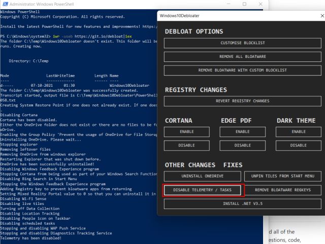 disable windows 11 telemetry