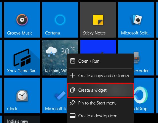 Get Live Tiles on Windows 11 (October 2021)