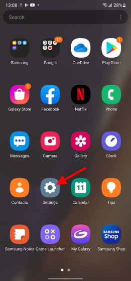 Settings S21 one ui 4