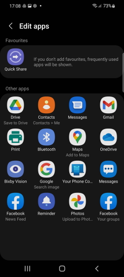 Share Sheet One ui 4