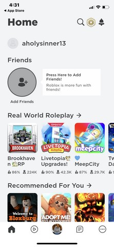 Roblox app store