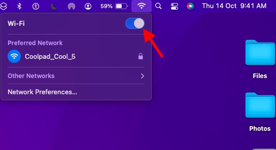 Turn Off/On Wi-Fi on your Mac -macOS Monterey Problems and Solutions