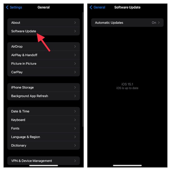 update sopftware to fix auto-brightness not working issue on iPhone
