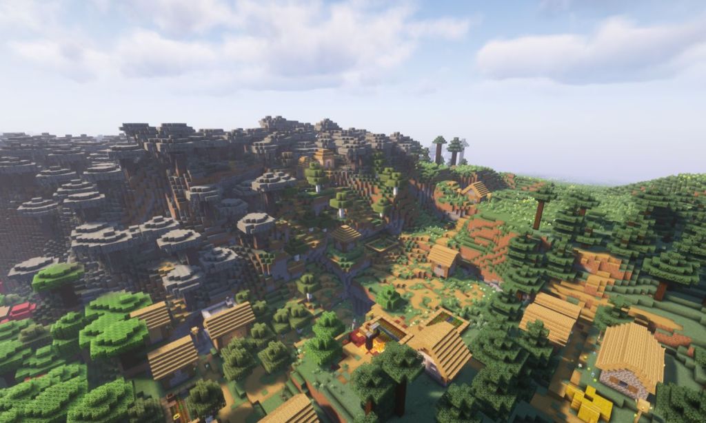 Village in Pale Garden Minecraft