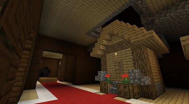 minecraft mansion inside pe