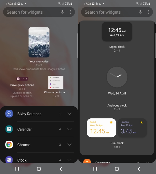 widget redesign