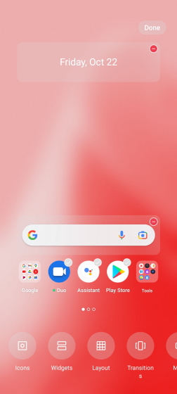 widgets realme ui 3.0