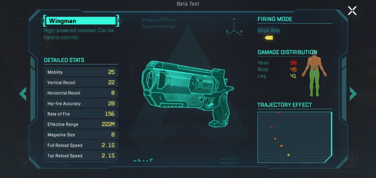 Wingman pistol