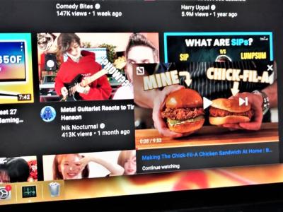 YouTube continue watching feature
