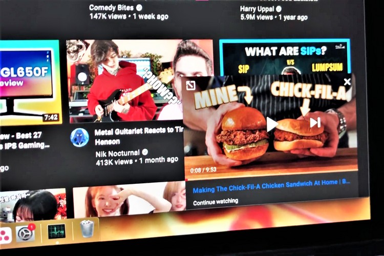 YouTube continue watching feature