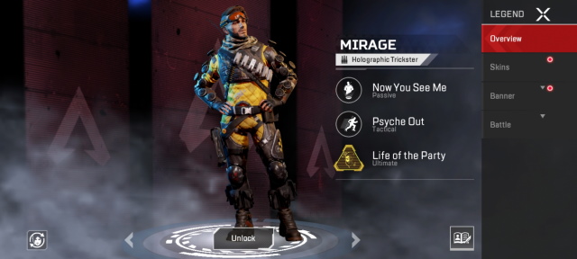 apex legends mobile - mirage