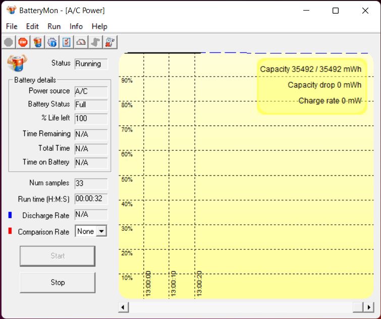 batterymon app running in windows 11