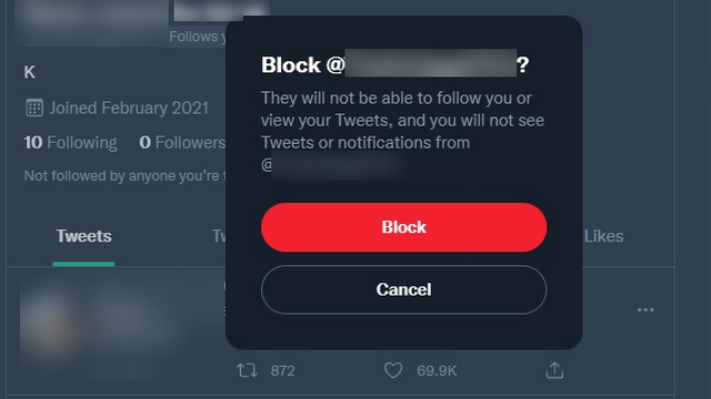 block someone twitter