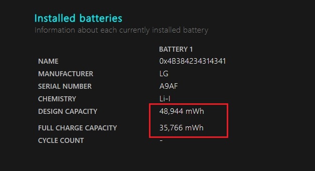 check battery health of windows 11 laptop