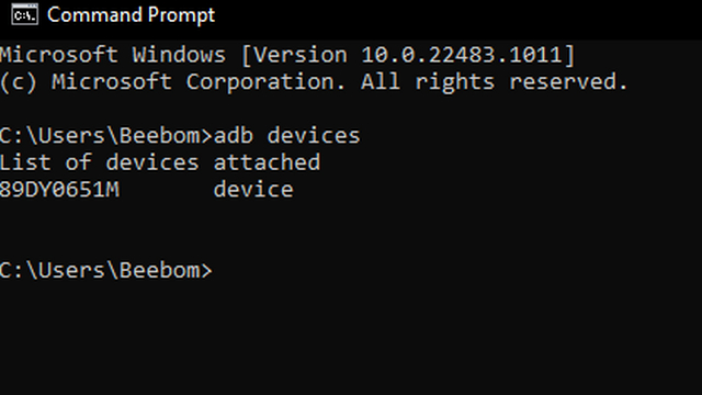 connect phone to adb