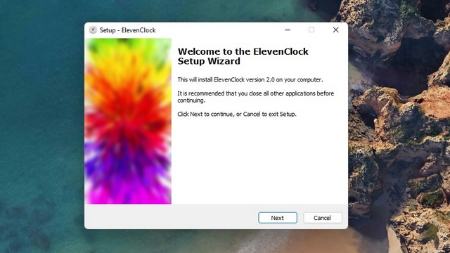 elevenclock installation wizard