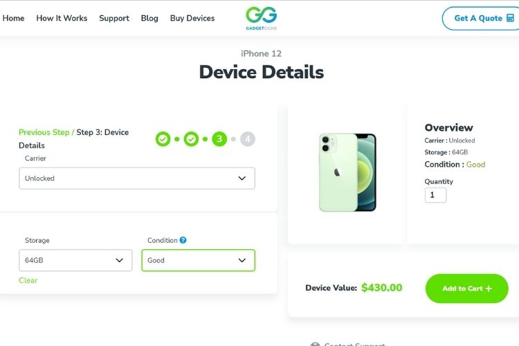 GadgetGone website