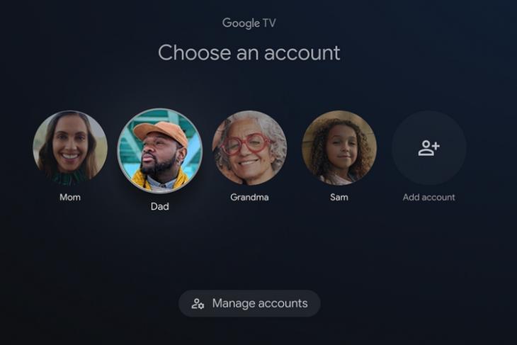 google tv multiple profiles