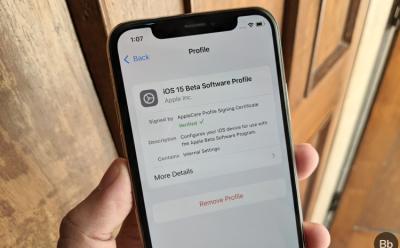 how to remove ios 15 beta software profile from iphone