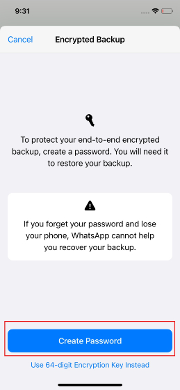 Turn on End-to-End Encrypted WhatsApp Chat Backups on iPhone