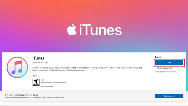 itunes download - install Apple Music on Windows 11