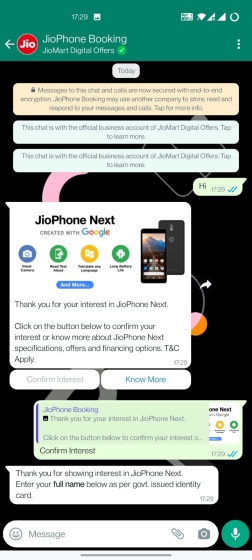 JioPhone Next Price & Launch Date Announced; How to Pre-Book One for Yourself
