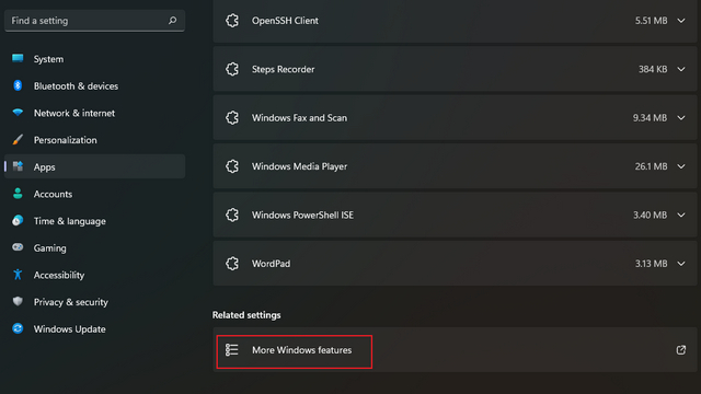 more windows features