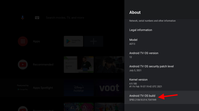 now a developer Android 12 tv beta 
