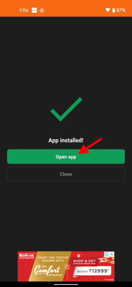 open app