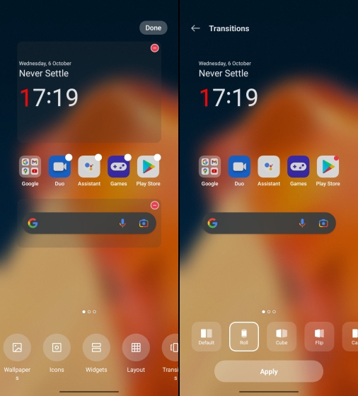oxygenos 12 - colors changes