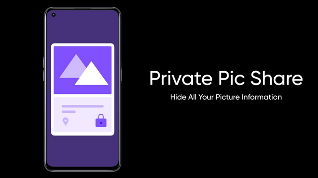 private pic share Realme UI 3.0 Feature