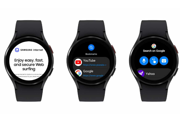 Galaxy watch web browser on sale