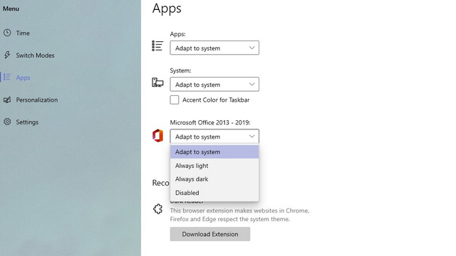 set theme for msoffice